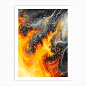 Fire And Flames Art Print