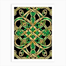 Abstract Celtic Knot 12 Art Print
