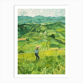 Rice Fields Art Print