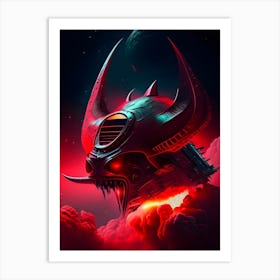 Spaceship #2 Devil Art Print