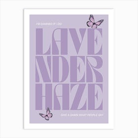 Lavender Haze Taylor Swift Inspired Print Art Print