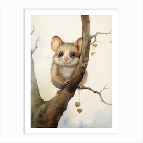 Adorable Chubby Acrobatic Possum 2 Art Print