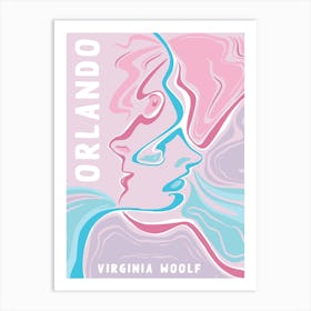 Book Cover - Orlando by Virginia Woolf Art Print