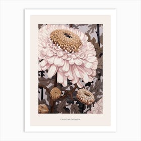 Flower Illustration Chrysanthemum 2 Poster Art Print