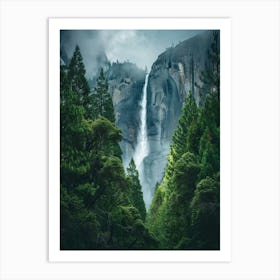 Waterfall Forest (22) Art Print