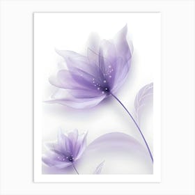 Purple Flowers Art Print