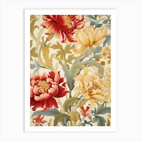 Floral Wallpaper 8 Art Print