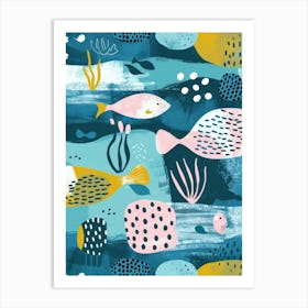 Fishes In The Sea 2 Art Print