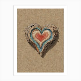 Heart Of Wood Art Print