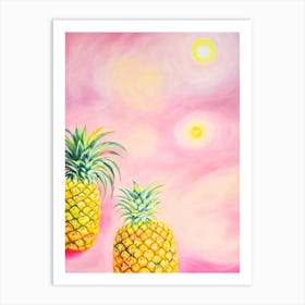Pineapple Painting Fruit Art Print