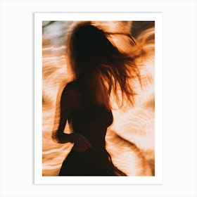 Elena Tupiga Behind A Thin Veil There Is A Blurry Silhouette Art Print