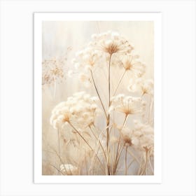 Boho Dried Flowers Queen Annes Lace 7 Art Print