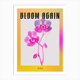 Hot Pink Orchid 3 Poster Art Print