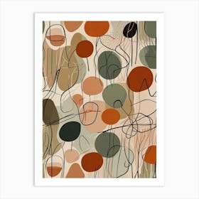 Mid Century Modern Pattern Art Print (2) Art Print