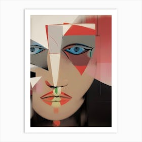 Abstract Face Art Print