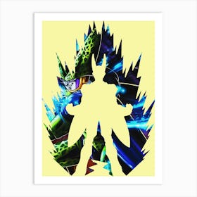 Anime Negative Space ― Wrath Cell Art Print