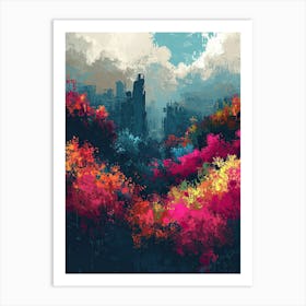 Abstract Painting | Pixel Art Series 2 Art Print