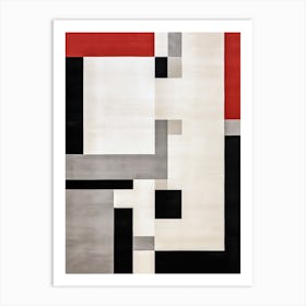 Abstract Angles; Geometric Art In The Mid Century Art Print