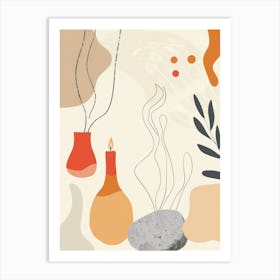 Cute Objects Abstract Collection 4 Art Print