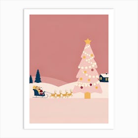 Santa'S Sleigh Art Print