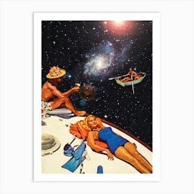 Intergalactic Boat Ride Art Print