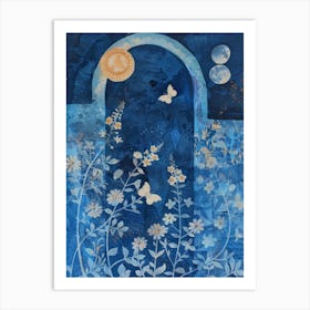 Moonlight Garden Art Print