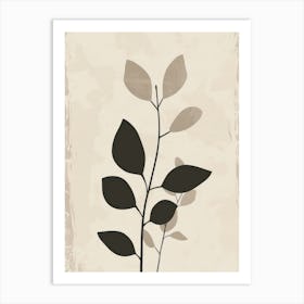 Abstract Leaves Canvas Print 7 Art Print