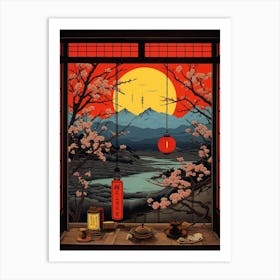 Nachi Katsuura, Japan Vintage Travel Art 2 Art Print