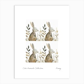 Cute Animals Collection Bunny 1 Art Print