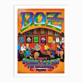 Boz Scaggs Concert Poster 1997 F 294 Fillmore Art Print