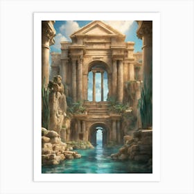 Egyptian Temple 2 Art Print