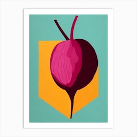 Beetroot Bold Graphic vegetable Art Print