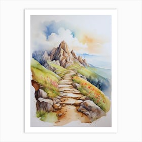 Path To The Mountains.1 Art Print