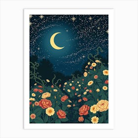 Night In The Garden Art Print