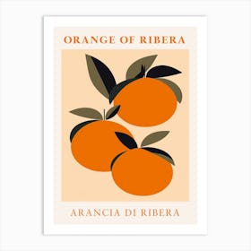 Orange Of Ribera Art Print