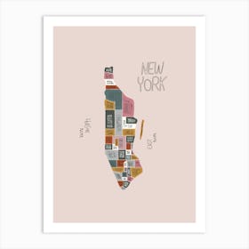 New York Districts Art Print