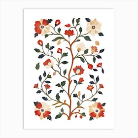 Traditional Indian Folk Art-Tree Of Life Art Print