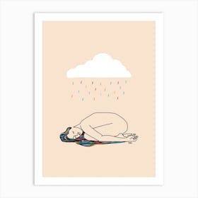 Rain Over Me Line Art Print
