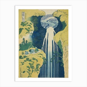 The Waterfall Of Amida Behind The Kiso Road, Katsushika Hokusai Art Print