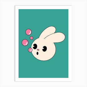 Cute Bunny Art Print