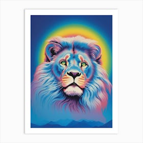 Rainbow Lion Art Print