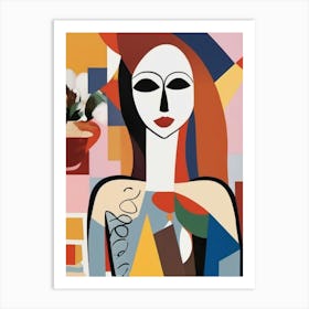 Woman In A Vase Art Print