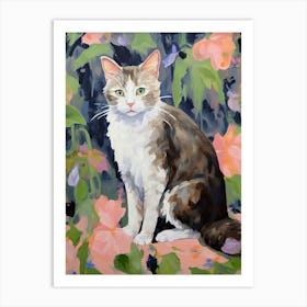 A Turkish Van Cat Painting, Impressionist Painting 6 Art Print