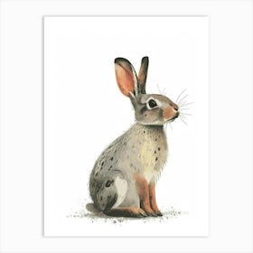 Californian Rabbit Nursery Illustration 4 Art Print