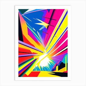 Gamma Ray Burst Abstract Modern Pop Space Art Print