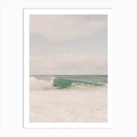 Pastel Surf Scenery Art Print