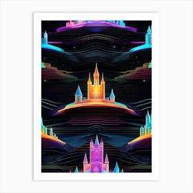 Disney Castles Art Print