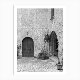 Courtyard Of A Castle Art Print