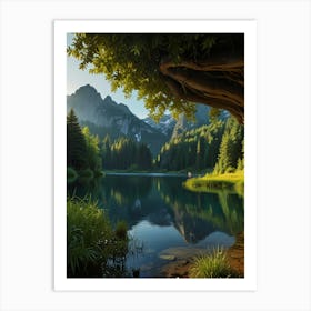 Lake In The Mountains 5 Art Print