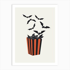 Bats Halloween Poster Art Print